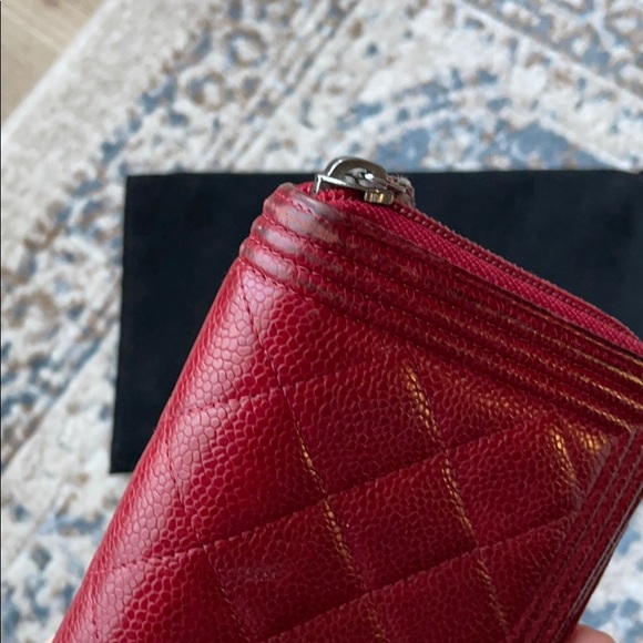 Chanel Boy quilted caviar wallet - Picture 5 of 7